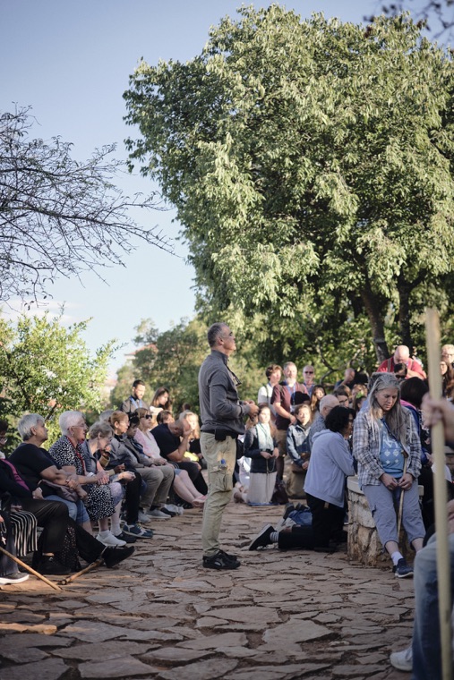 A talk for pilgrims gathered at the blue cross