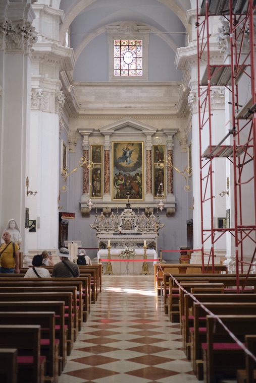 Inside the cathedral