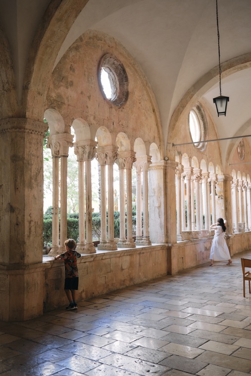 The cloister of the Franciscan monastery