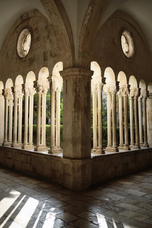 The arches of the Franciscan cloister