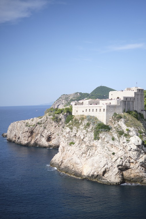 The fortress on its rock above the sea