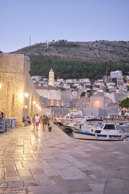 The old harbour at dusk