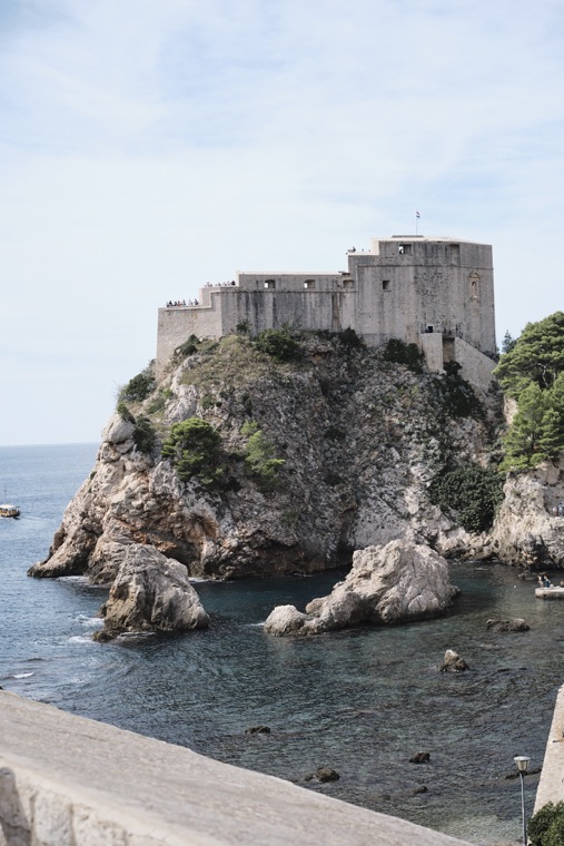 The fortress on its rock, seen from the city walls